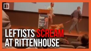 Rabid Leftist Protesters Scream at Kyle Rittenhouse Until He Cuts His Speech Short and Leaves